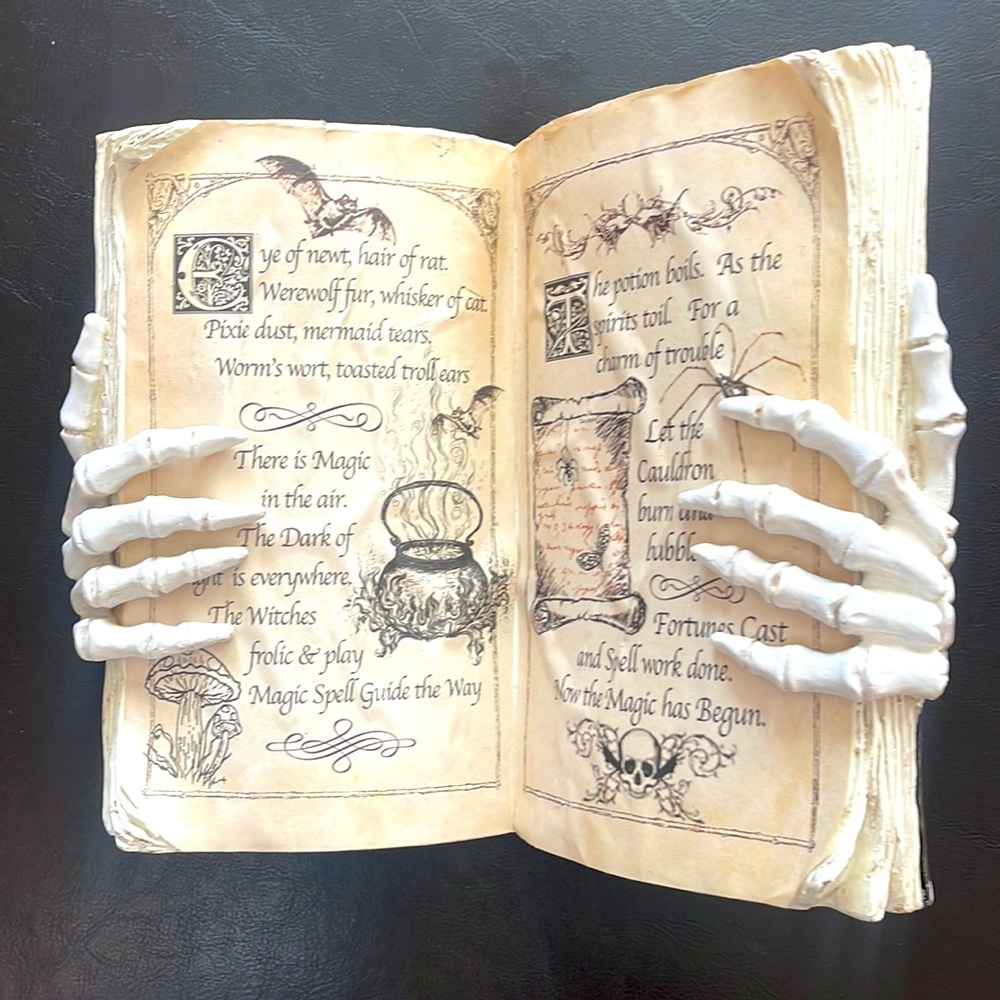 Halloween Skeleton Book Decoration